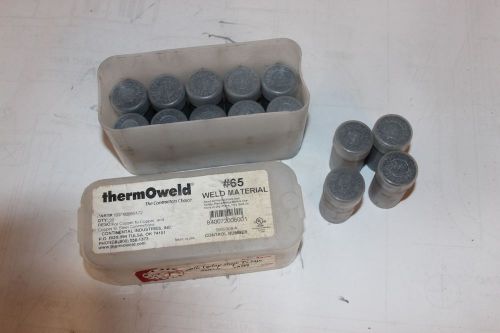 THERMOWELD  #65 WELDING MATERIAL LOT OF 14, interchanges with Cadweld