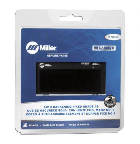 Miller 770659 auto darkening lens assembly (fixed shade #9) 2&#034; x 4&#034; for sale