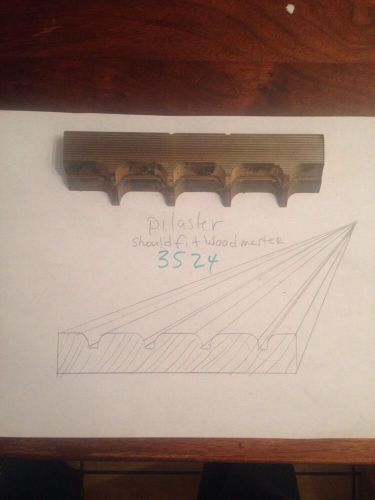Lot 3524 Pilaster WOODMASTER  Weinig/WKW  Corrugated Knives Shaper Moulder