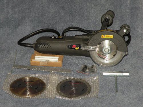 StarTwin Dual Omni Saw 120V 8Amp 4.5&#034; Blade 5500 RPM Case Xtra Blades Tools Lube