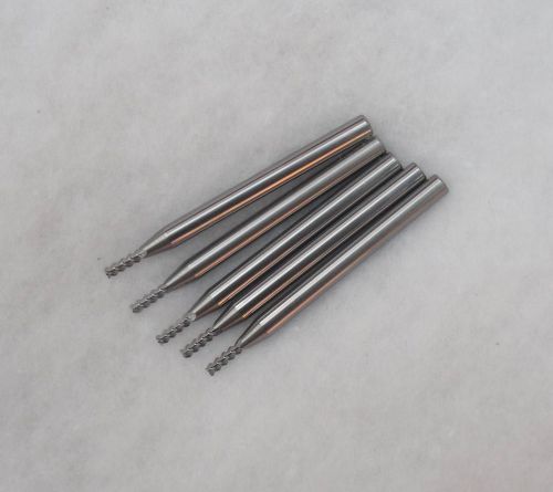 5pcs aluminium cutting three flute CNC router tool bits shank 4mm tip 2mm