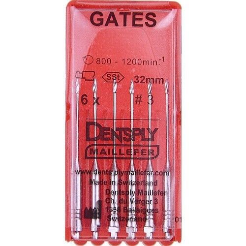10 Packs GATES Glidden Drills #3 32mm DENTSPLY MAILLEFER Endodontic Rotary Burs