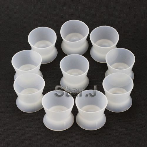 10pcs new dental lab flexible silicone dappen dish mixing bowl cup 80ml for sale