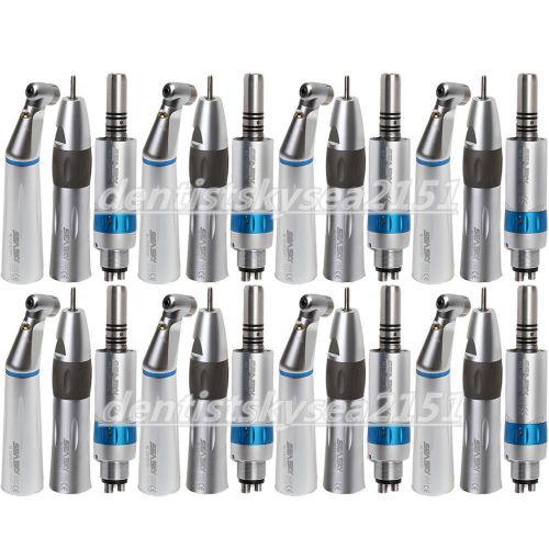 10 dental led contra angle fiber optic slow speed air motor straight handpiece a for sale