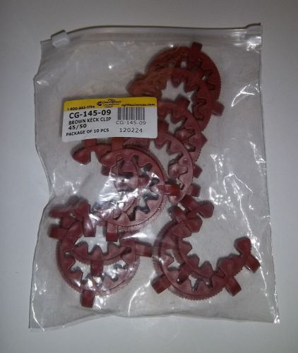 Keck clips, 45/50, lot of 10 clamps, chemglass, nib, cg-145-09 for sale