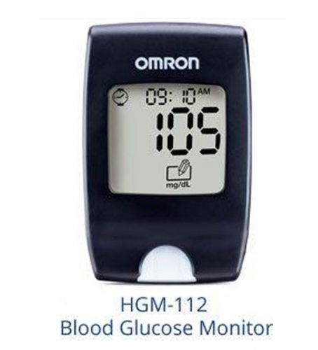 Omron Blood Glucose Monitor (HGM-112) with 10 Free Test Strips Best Glucometer