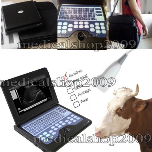 VET Laptop Notebook Ultrasound Machine With 7.5MLinear Probe+Case for Animal,pet