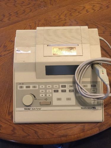WELCH ALLYN TM262 AUDIOMETER TYMPANOMETER  AUTO TYMP Version 4