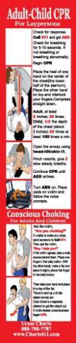 1000 Customized Bookmarks with Adult/Child CPR and Choking Instructions