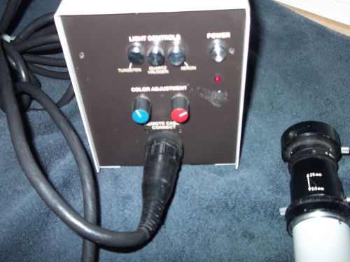SYN-OPTICS BY STRYKER SATICON O/R COLOR CAMERA AND PORTABLE POWER SUPPLY # 6200