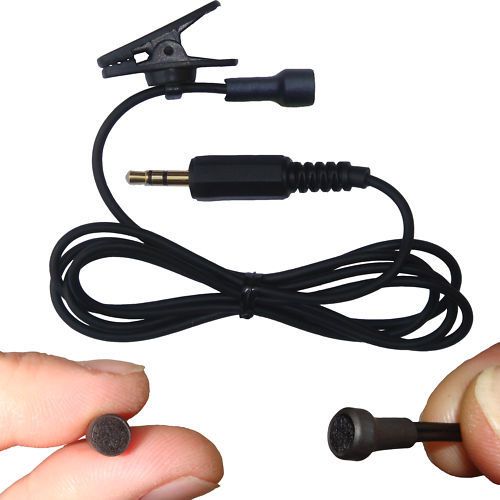 Tiny tie clip mic lapel voice recorder lavalier electret condenser microphone for sale