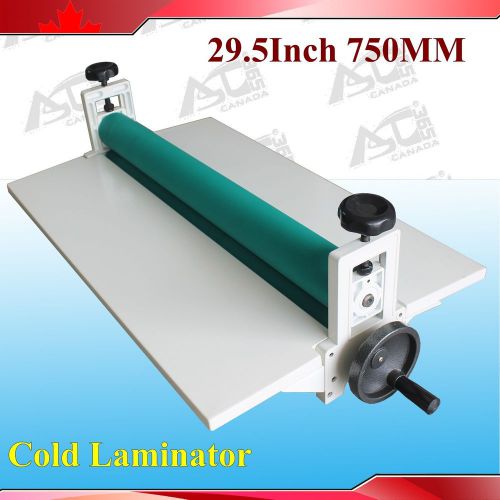 All Metal Frame 29.5&#034; Manual Cold Roll Laminator Mount Laminating Machine 750MM