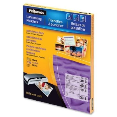 Fellowes laminating pouch starter kit, 130 pack for sale