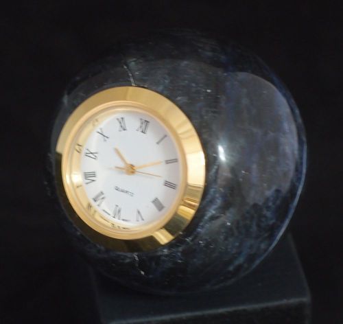 Sodalite Gemstone ball with office desk clock 50 MM 150 Gr
