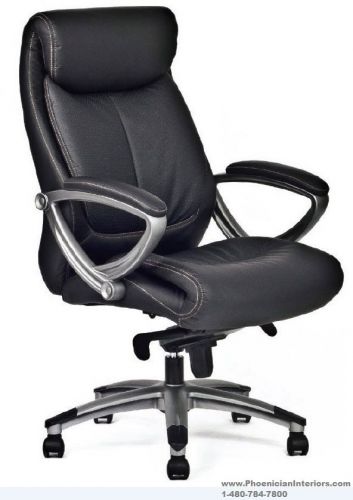 Lot of 18 black leather high back desk office conference chair lifetime warranty for sale