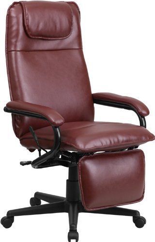 Chair Recliner Office Computer Back Leather Executive Business Flash Furniture