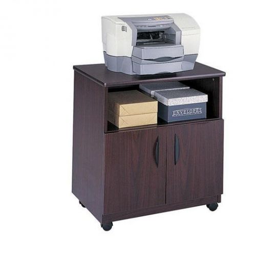 1850MH Mobile Machine Stand Dual Door Cabinet Mahogany Wood