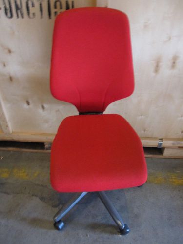 Giroflex high back task chair in red (without arms)