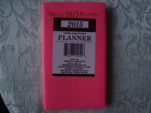 Pocket Pink 2015 Weekly Planner Daily Appointment Book Meetings School Doctors A