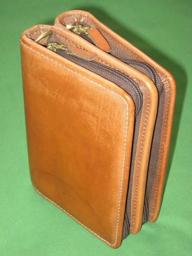 Pocket (2 in 1) 1.0&#034; full-grain leather franklin covey planner organizer binder for sale