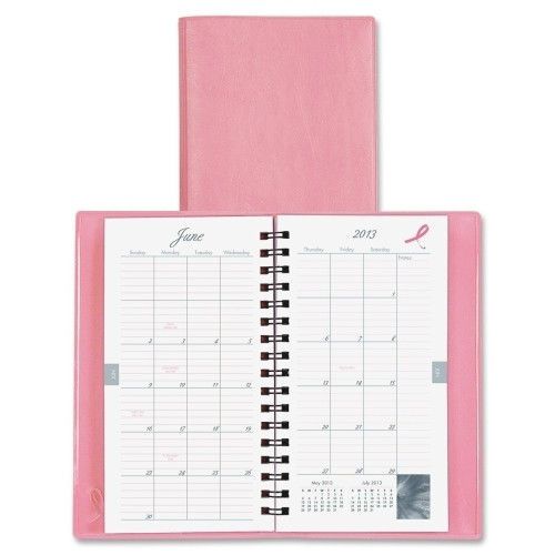 Planner, wirebound, 3-1/2&#034;x6-1/2&#034;, vinyl cover, pink for sale