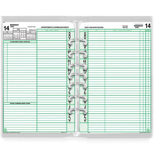 Daytimer 12 month calendar refill, 8am 6pm, 2ppd, 8 1/2&#034;x11&#034;. sold as each for sale