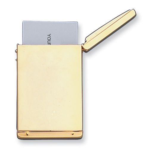 Nice New Gold-tone Business Card Case Office Accessory