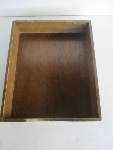 Vintage Wooden Wood Office Supplies Paper Desk Tray The Line Hedges Files
