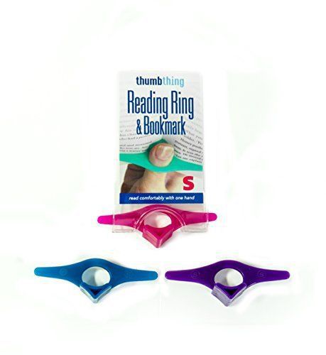 Thumb thing (a reading ring) pageholder &amp; bookmark small (set of 3-assorted colo for sale