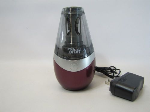 Westcott iPoint Orbit Electric Red Desktop Pencil Sharpener w/ AC Adapter