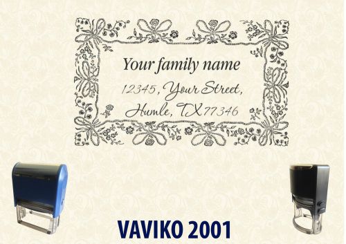 SELF INK PERSONALISED  RUBBER STAMP  RETURN BUSINESS ADDRESS SA005  60*40