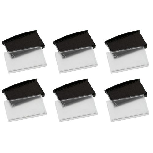 Cosco Replacement Ink Pad 2000 PLUS Date/Phrase, 8-10 Number Stamps Black 6/Pack