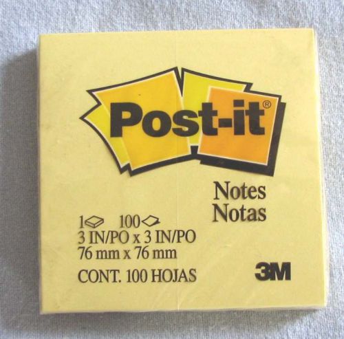 (4 packs) POST-IT 3 x 3 inch yellow sticky notes