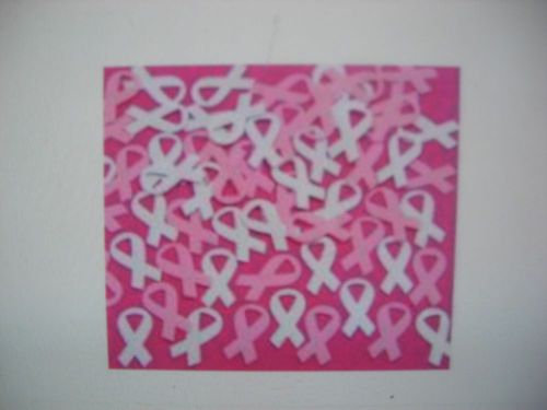 1/2 oz Breast Cancer Awareness Pink Ribbon Confetti (plastic)
