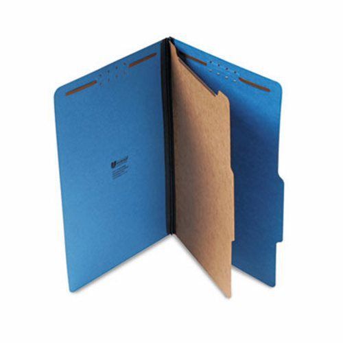 Universal Pressboard Folders, Legal, Four-Section, Blue, 10 per Box (UNV10211)