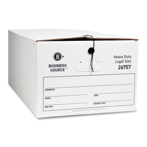 Business source file storage box -stackable -12/carton-10&#034;hx15&#034;wx24&#034;d- bsn26757 for sale