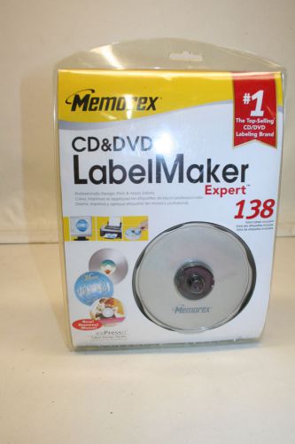 NEW Memorex CD &amp; DVD Label Maker Expert 138 Total Labels Included