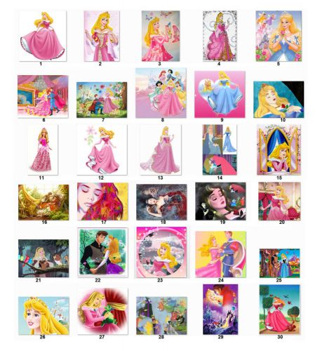 30 Personalized Return Address labels Princess choose 1 picture/sheet