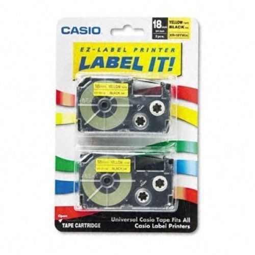 NEW Casio Inc. XR18YW2S Tape Cassette for Label Printer