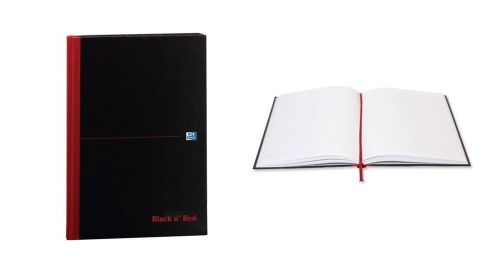 A4 Black n Red Casebound Ruled Notebook 192 page 96 Sheet Hard C D66174 B-GRADE