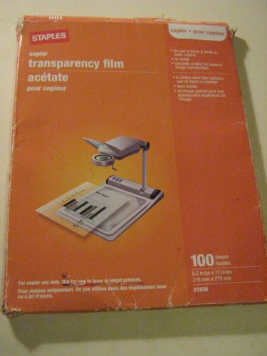 TRANSPARENCY FILM FOR COPIERS....81 SHEETS IN PACK...8.5 X 11