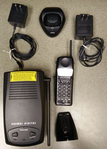 TOSHIBA DKT2304-CH, DKT2304-CB, and DKT2304-CC cordless phone, base, and charger