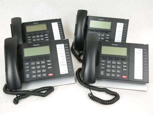 Set of 4 Toshiba DP5022-SD Digital Business Telephones Speakerphone Guaranteed