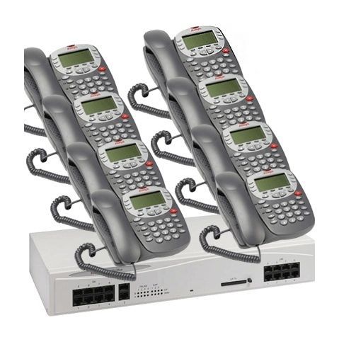 AVAYA IP OFFICE IP406V2 + [8]-5410D BUSINESS VOIP PHONE SYSTEM 700359946 PCS9
