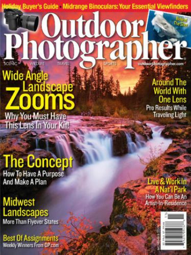 OUTDOOR PHOTOGRAPHER Magazine Print Subscription-1 year-11 issues per year