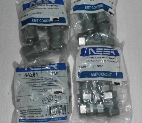 Lot of 20 EMT Compression Couplings 3/4&#034; Concrete Tight Sigma Electric 44261