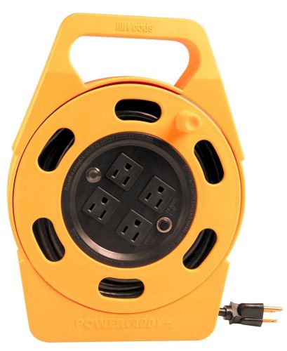 Woods 2801 Power Caddy Plus Extension Cord Reel, 25-Ft, Free Shipping, New