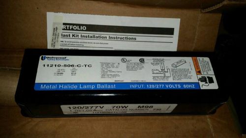 Two brand new universal lighting 11210-506-c-tc 120/277 70w metal halide ballast for sale