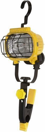 One-Light Halogen Portable Waterproof Worklight Indoor/Outdoor, Garage, Workshop