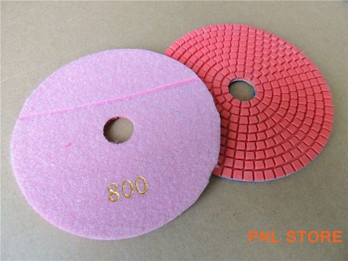 1x 800 grit diamond polishing pads 5 inch wet/dry granite marble concrete stone for sale